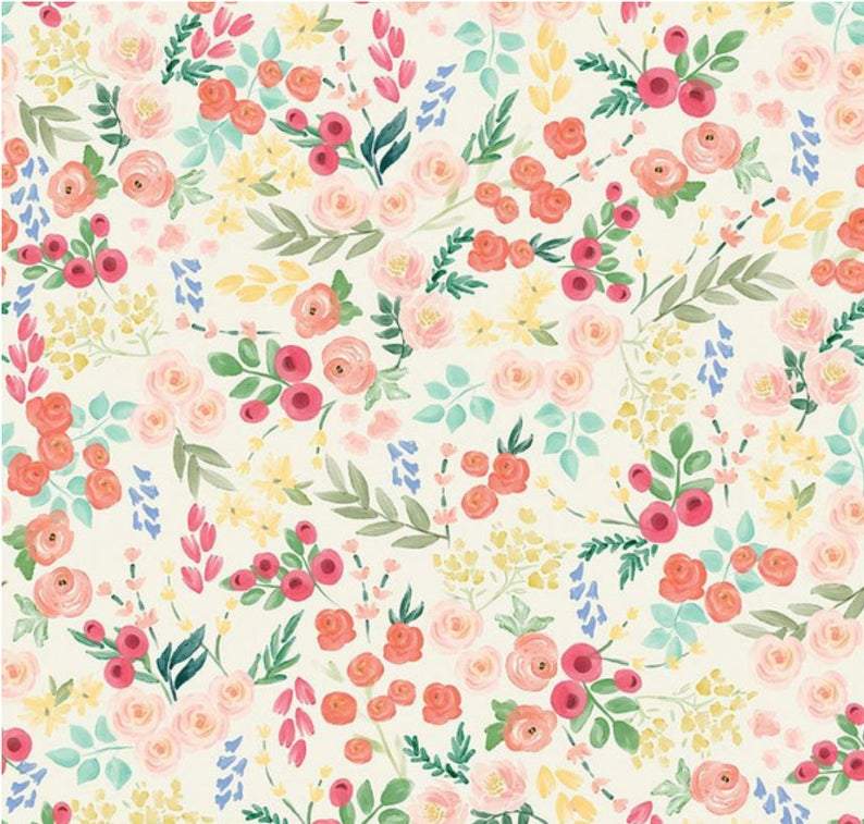 Cat Collar - Flower Market Cream
