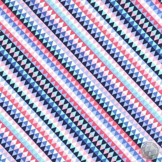 Cat Collar - Pastel Tile Triangles