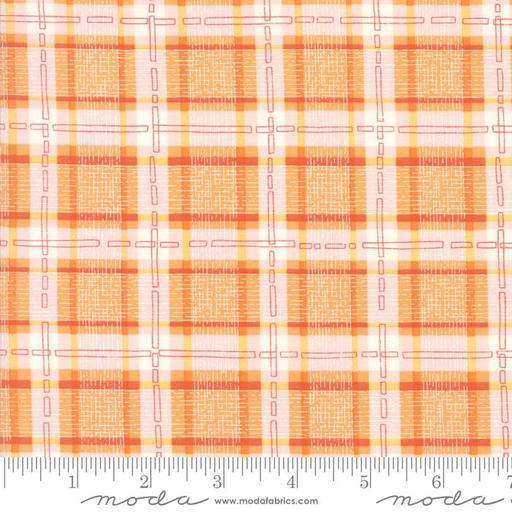 Cat Collar - Plaid Orange