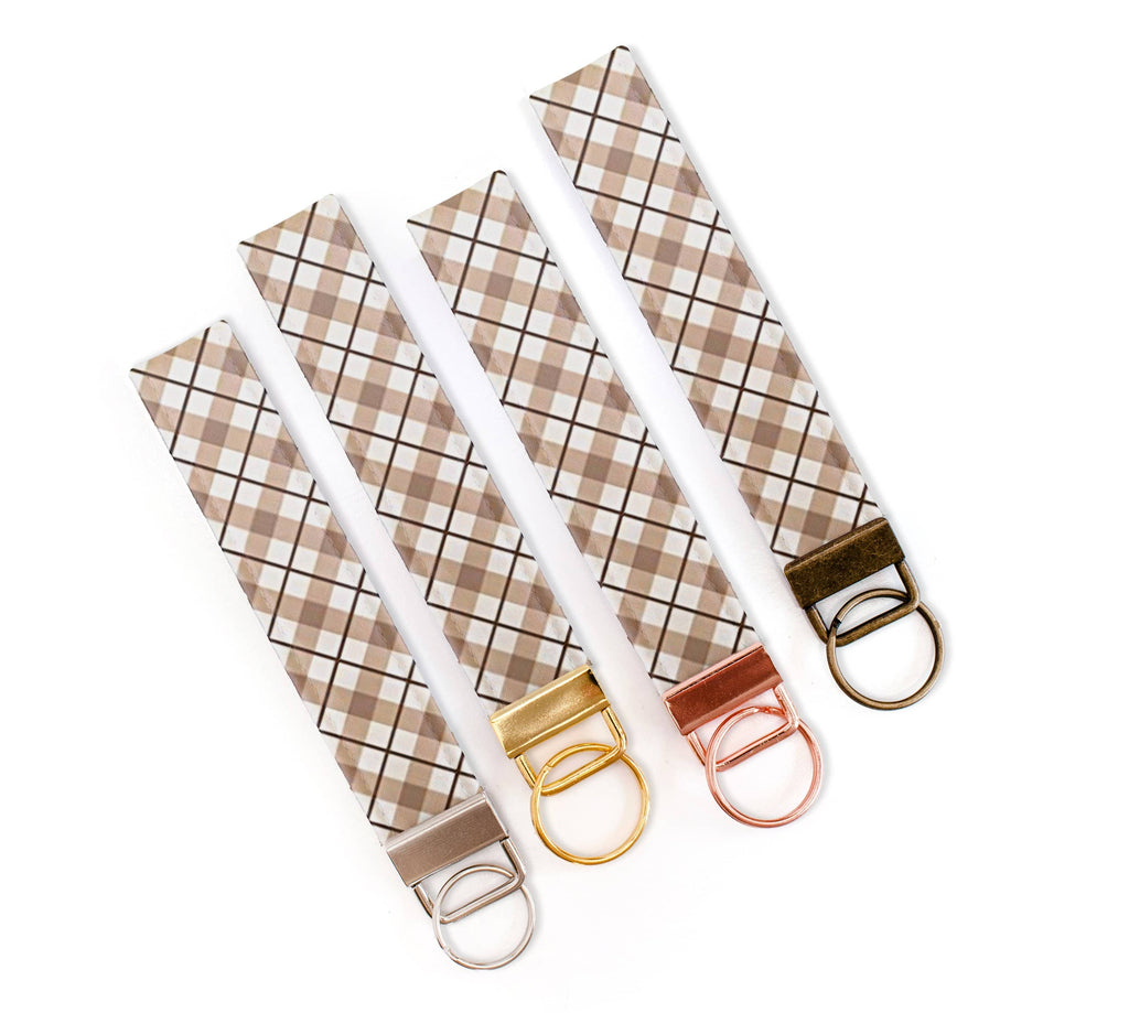 Cat Collar - Plaid Taupe