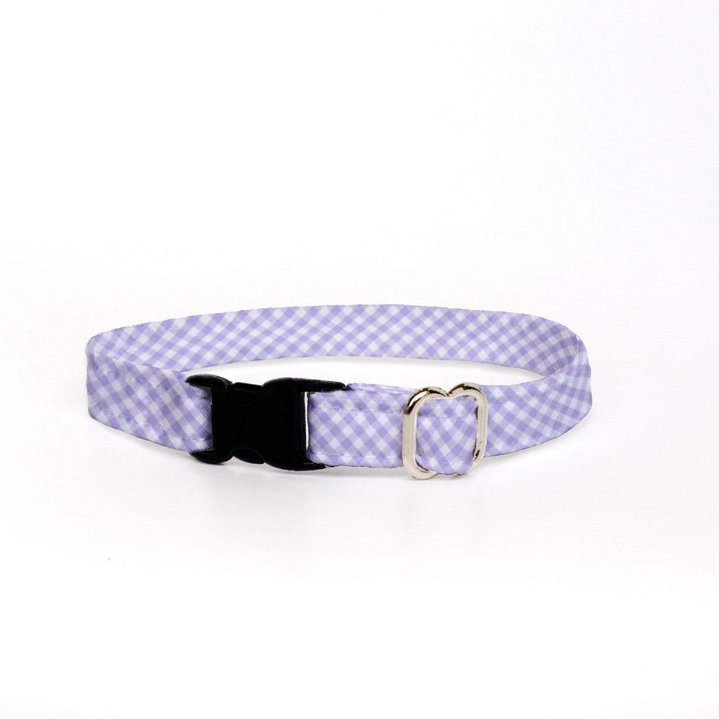 Cat Collar - Purple Gingham