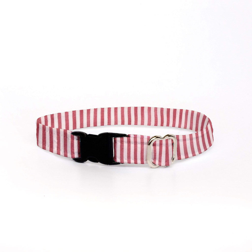 Cat Collar - Red Ticking
