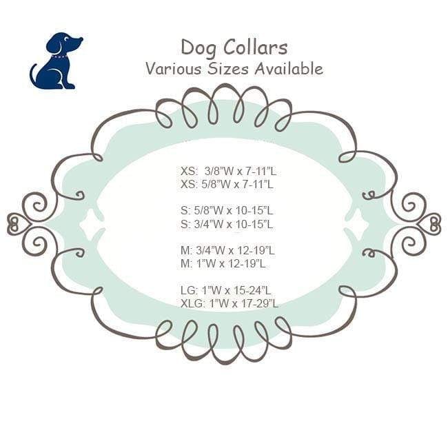 Dog Collar - Garden Party Metallic Blue