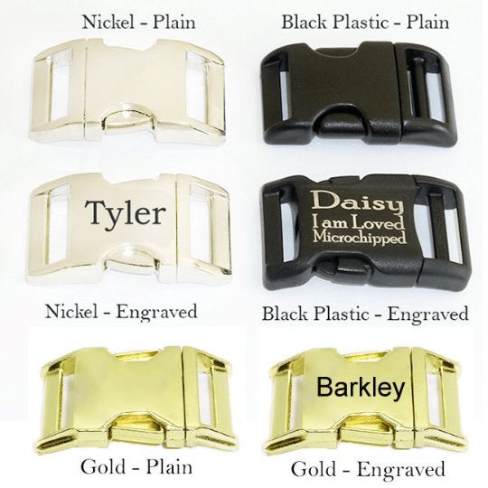 Dog Collar - Garden Party Metallic Blue