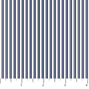 Dog Collar - Navy Stripes