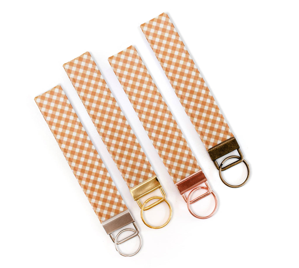 Dog Collar - Orange Gingham