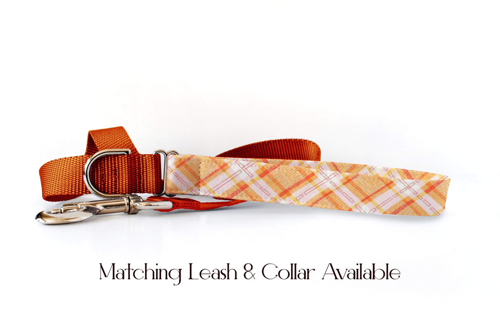 Dog Collar - Orange Plaid