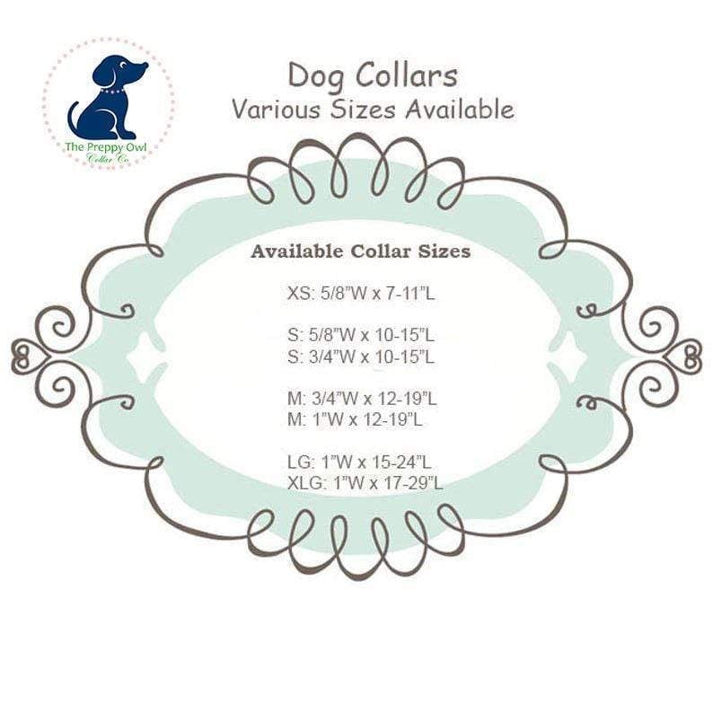 Dog Collar - Pink Flamingo's Green