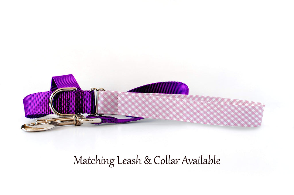 Dog Collar - Pink Gingham