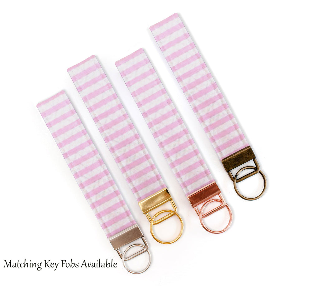 Dog Collar - Pink Seersucker